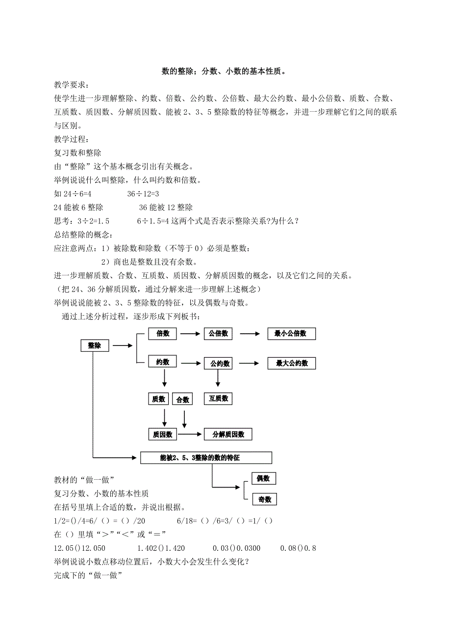 【北师大版】小学六年级数学下册总复习全套教案Word版35页_第3页