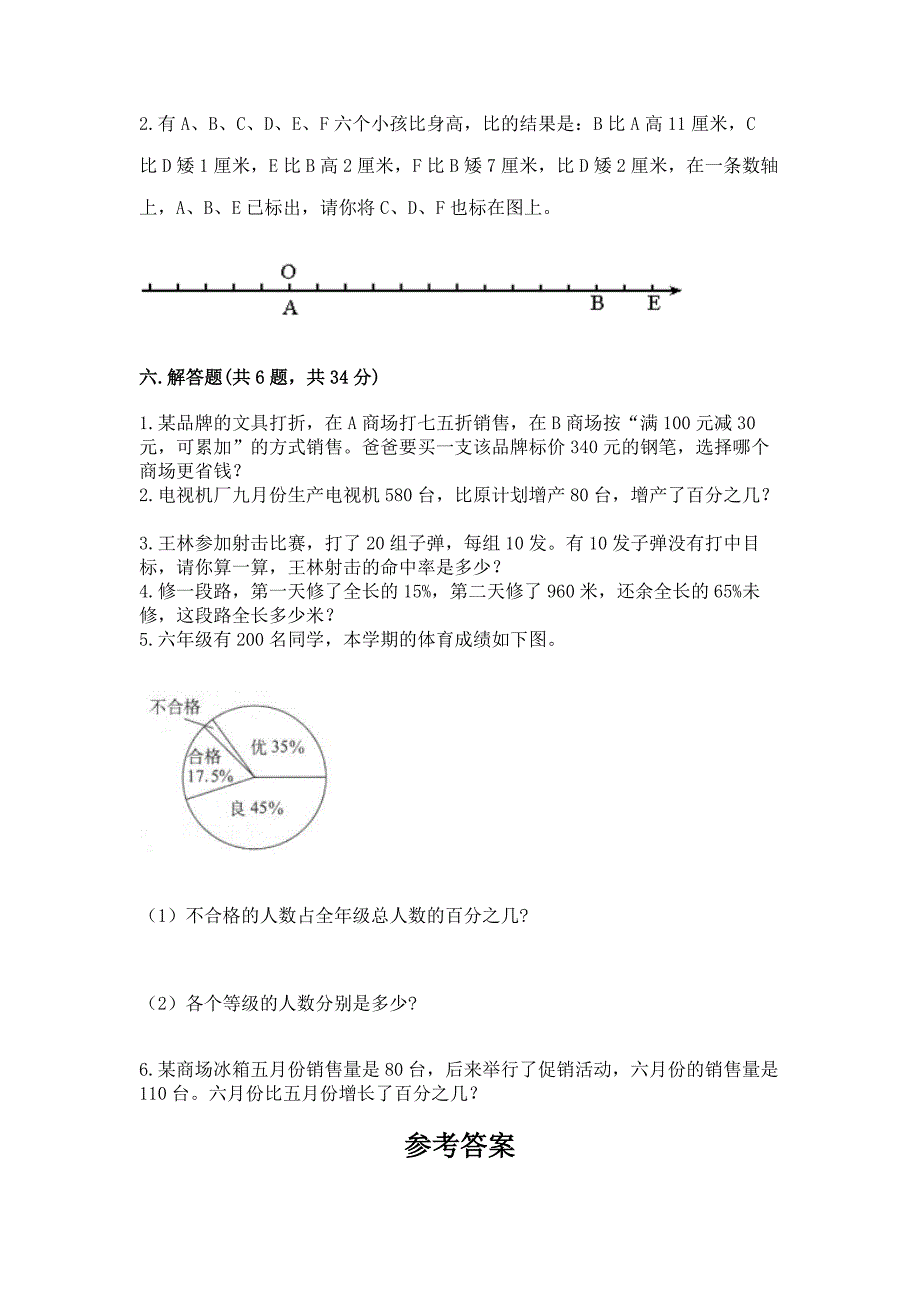 人教版六年级下册数学期中检测卷含答案【培优】.docx_第4页