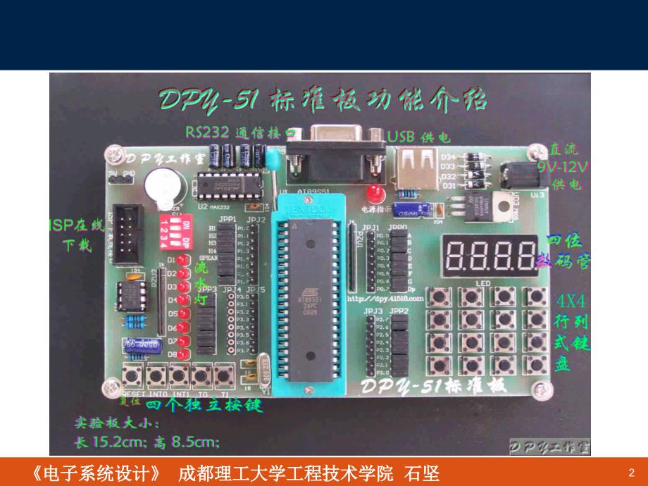 电子系统设计第5章以单片机为核心的智能型电子系统设计1讲稿ppt课件_第2页