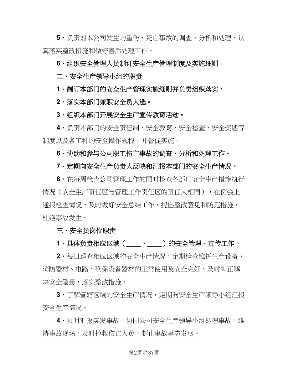 公司安全管理制度模板（八篇）.doc_第2页