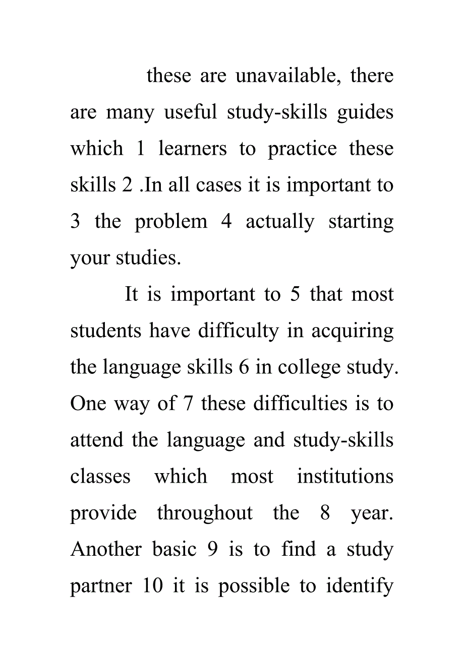 英语四六级试题(完形填空)连载 02_英语考试_外语学习_教育专区_第1页