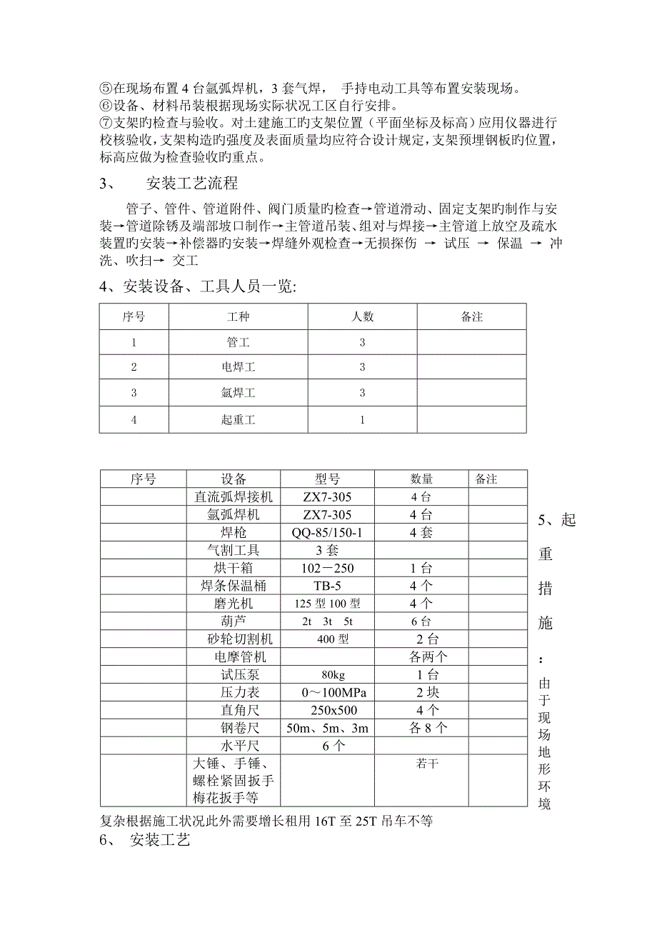 蒸汽管道专项综合施工专题方案_第3页