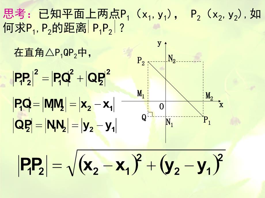 新课标人教A版数学必修2全部课件：3.3.2 两点间的距离_第2页