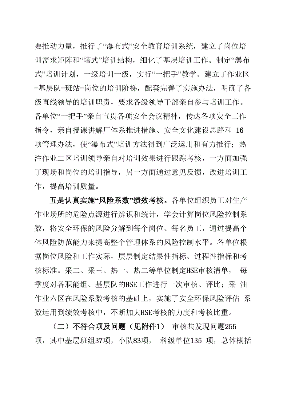 上半年HSE管理体系专项审核报告_第4页