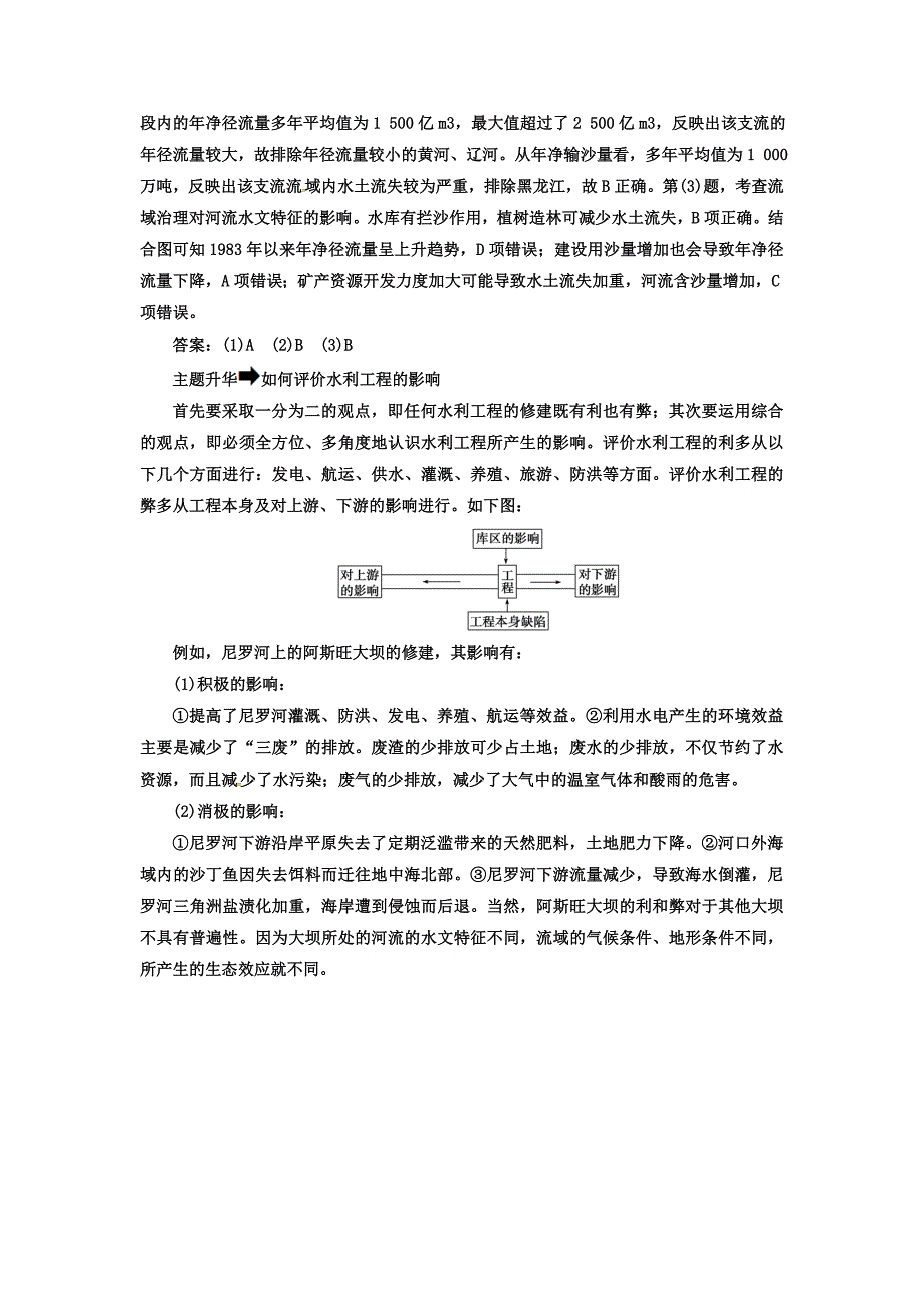 【最新】高中地理必修三人教版检测：第三章章末总结提升 Word版含答案_第4页