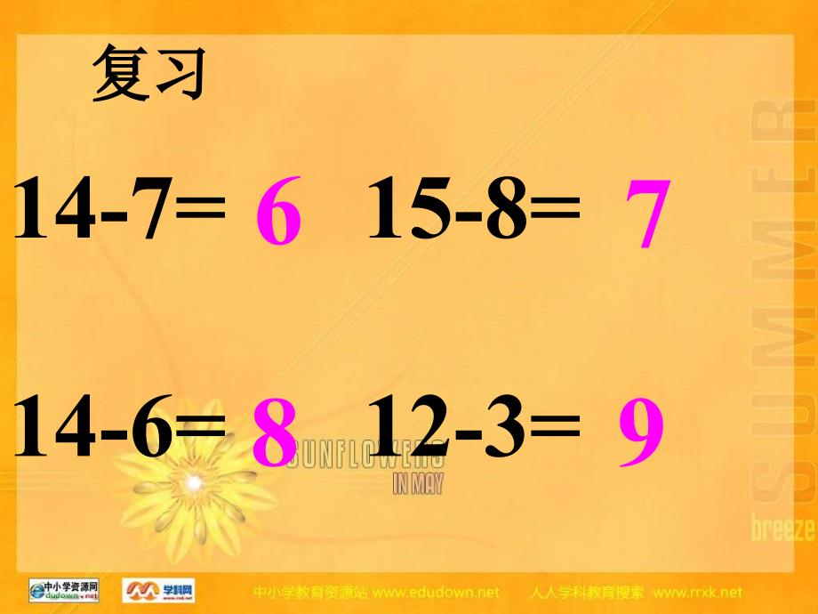 青岛版一年下绿色回收两位数减一位数的退位减法课件_第3页