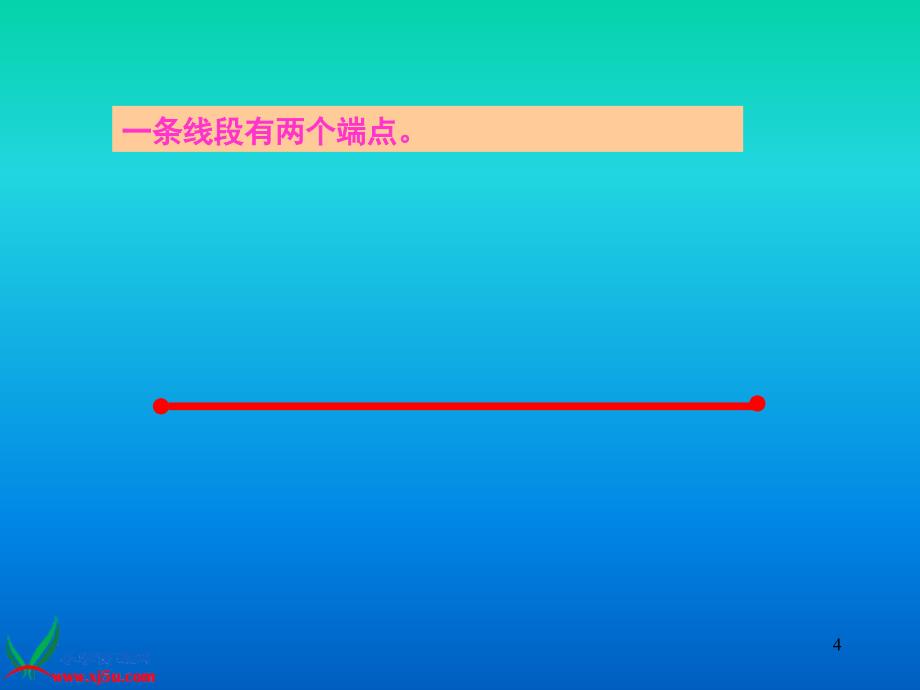 冀教版数学四年级上册《直线、射线和线段》课件_第4页