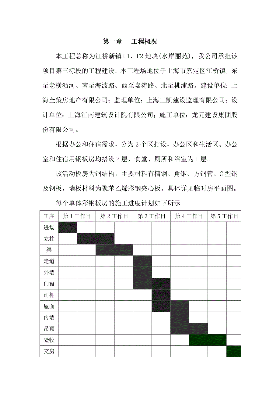 临设彩钢板房施工方案.docx_第1页