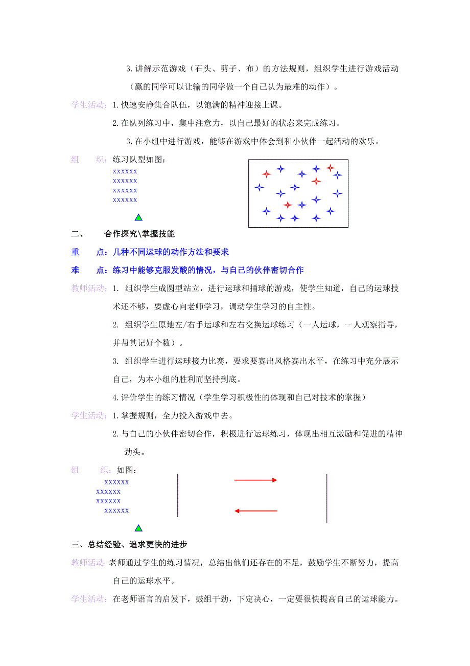 2021-2022年二年级体育下册 快速跑、换物赛跑教案_第3页