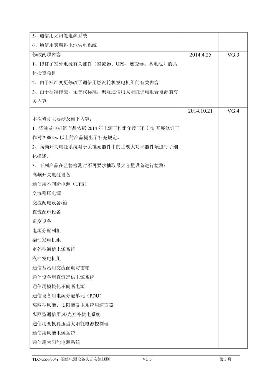 TLC-GZ-P004通信电源设备认证实施规则_第5页