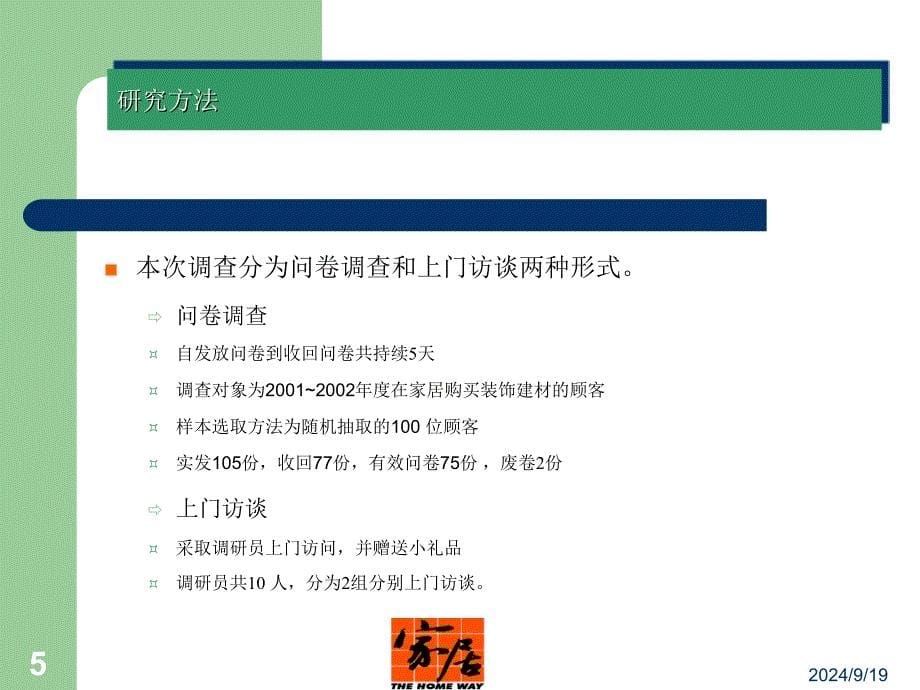 家居装饰建材中心顾客满意度调查课件_第5页