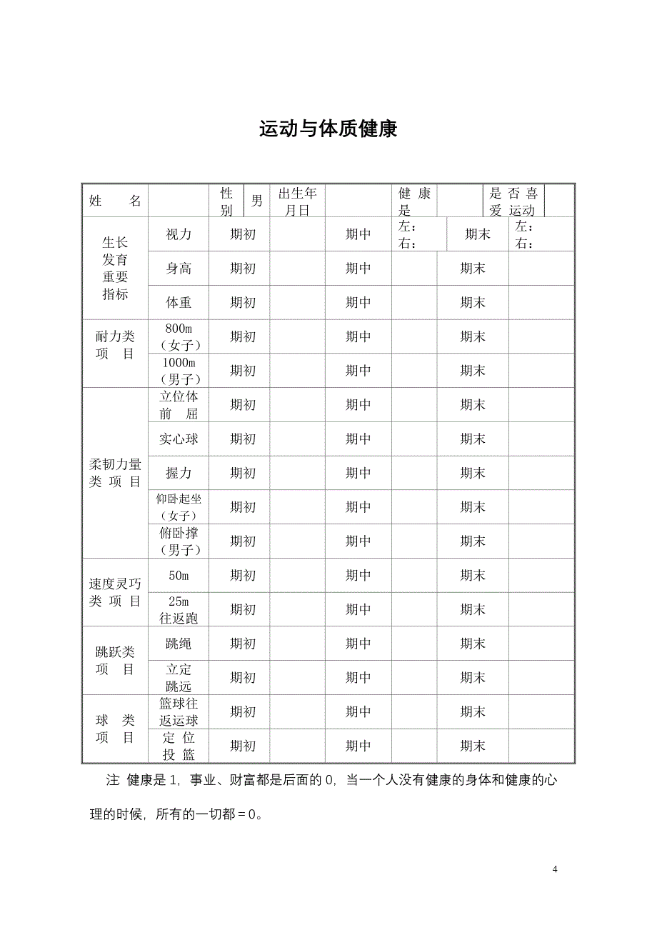 初中生成长档案袋.docx_第4页