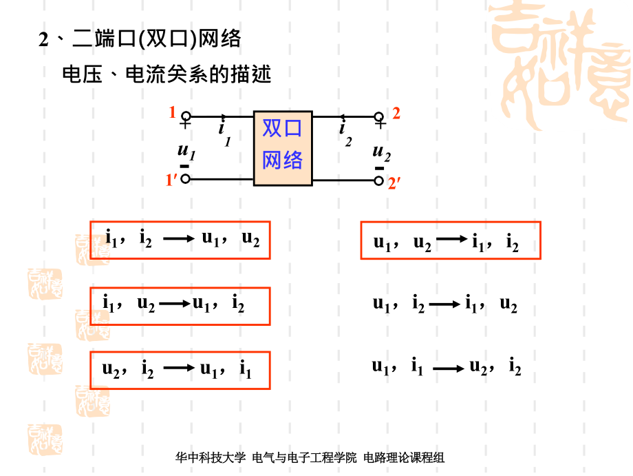 电路理论第三册端口网络与均匀传输线第二章二端口网络_第4页