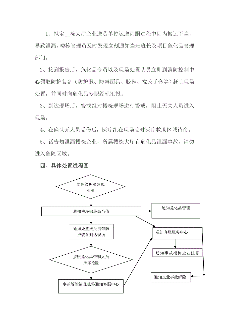 生命科技园危险化学品泄漏演习方案_第3页