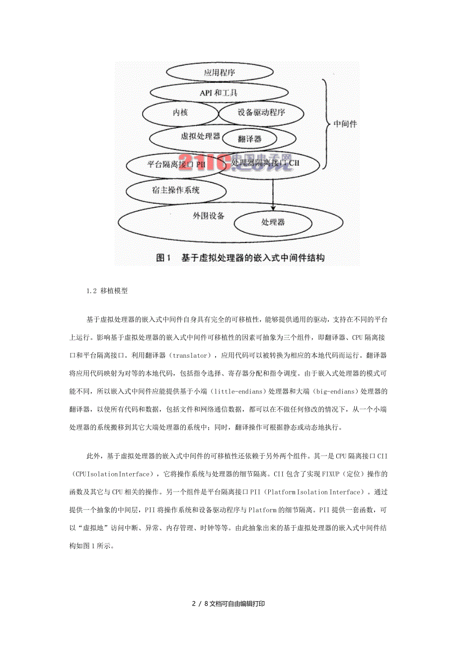 基于虚拟处理器嵌入式中间件_第2页