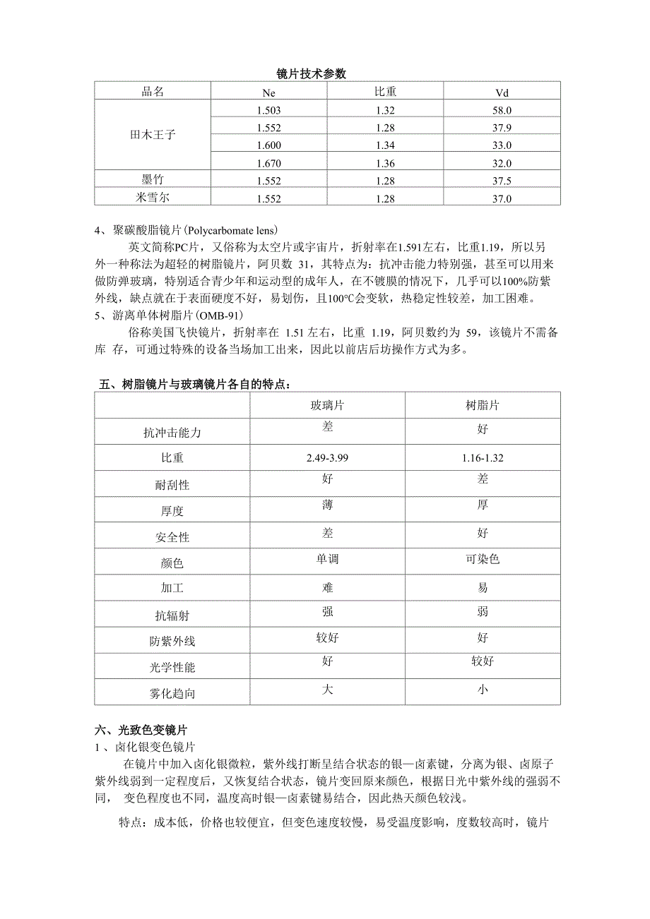 专业知识镜片眼镜行业题库_第4页