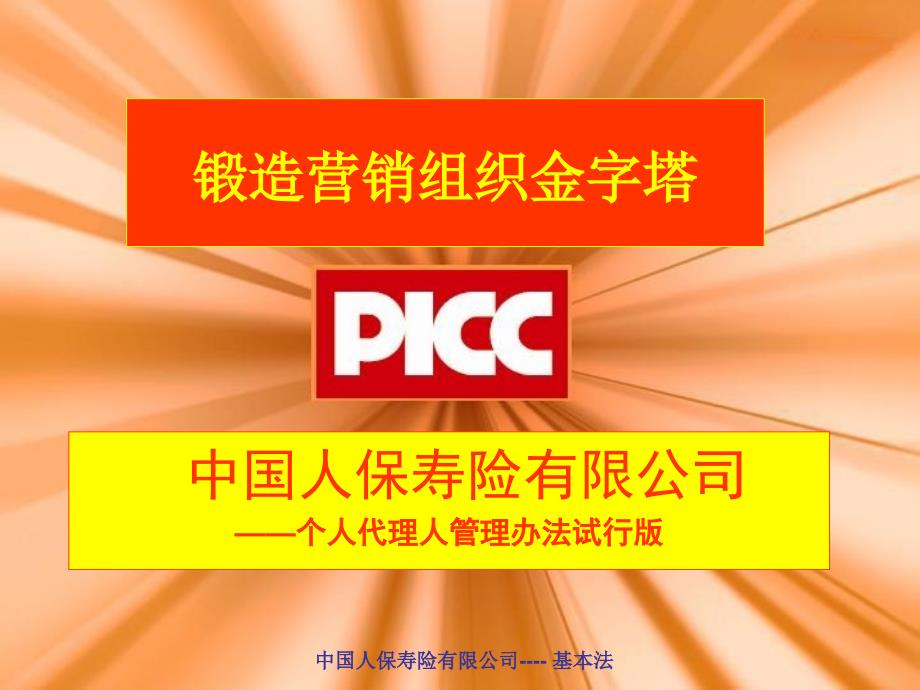 PICC公司基本法业务员宣导版44页_第1页