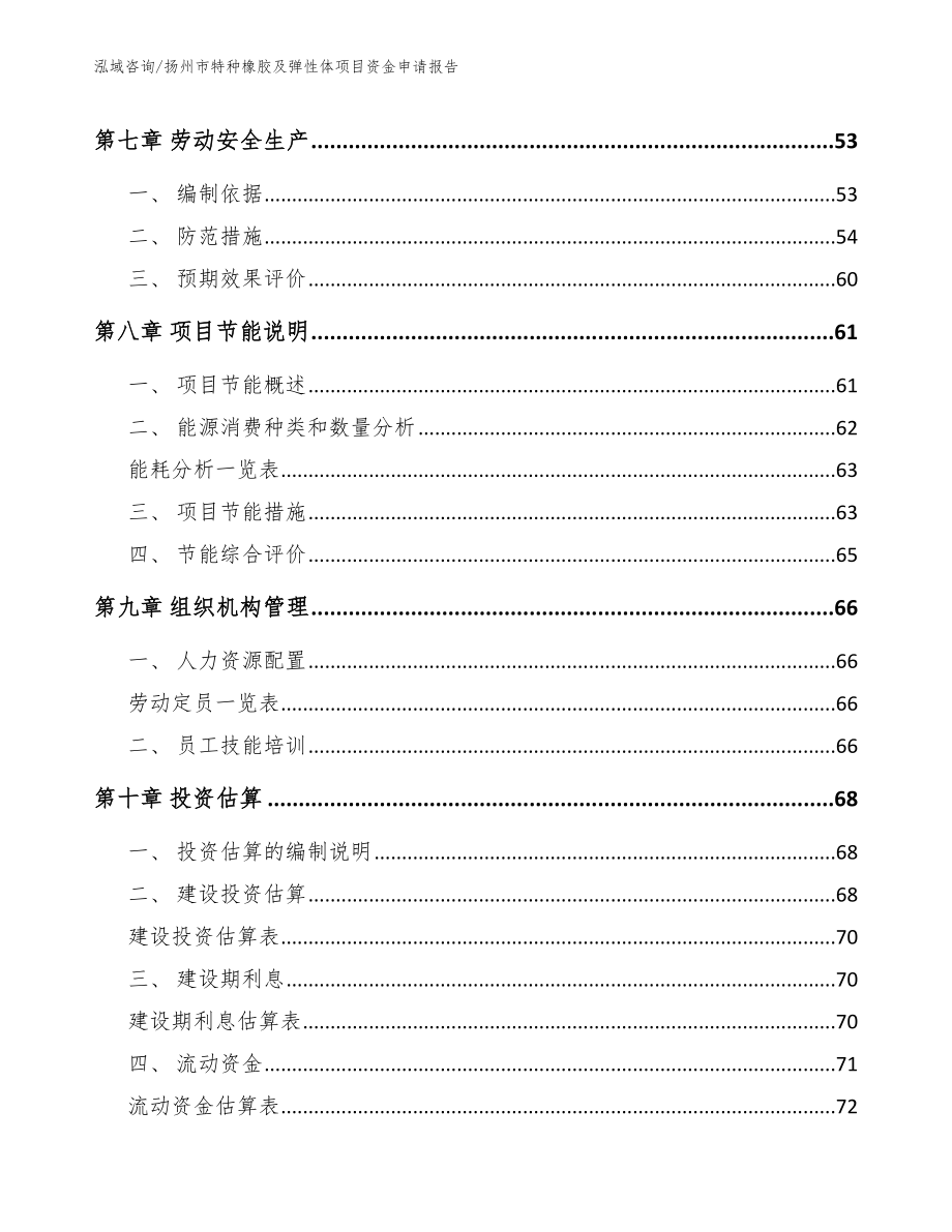 扬州市特种橡胶及弹性体项目资金申请报告【模板范本】_第3页