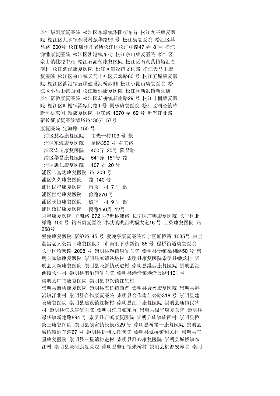 上海康复医院一览表_第3页