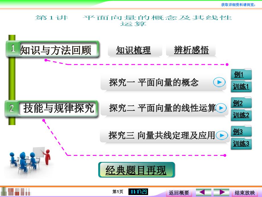 创新设计高中理科数学第1讲平面向量的概念及其线性运算课件_第1页