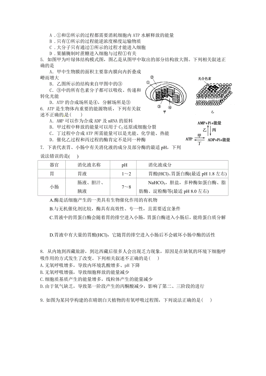 细胞代谢专题训练.doc_第2页