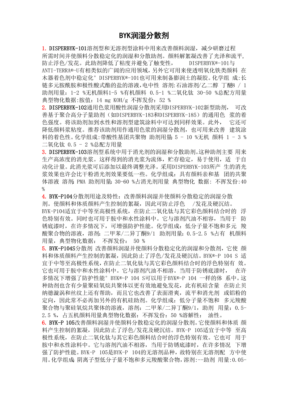BYK润湿分散剂_第1页