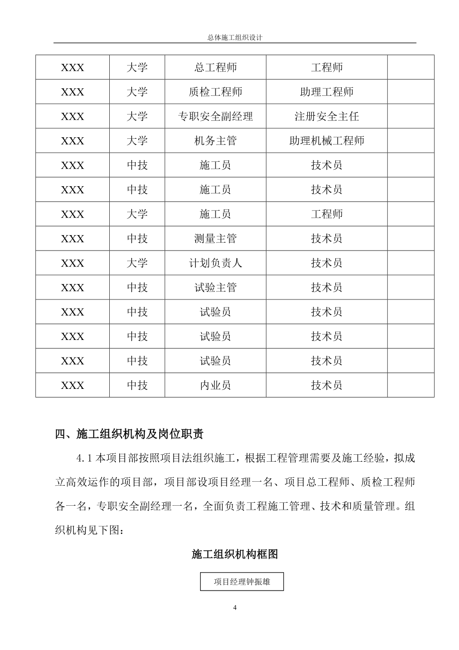 水泥路面沥青罩面大修施工组织设计_第4页