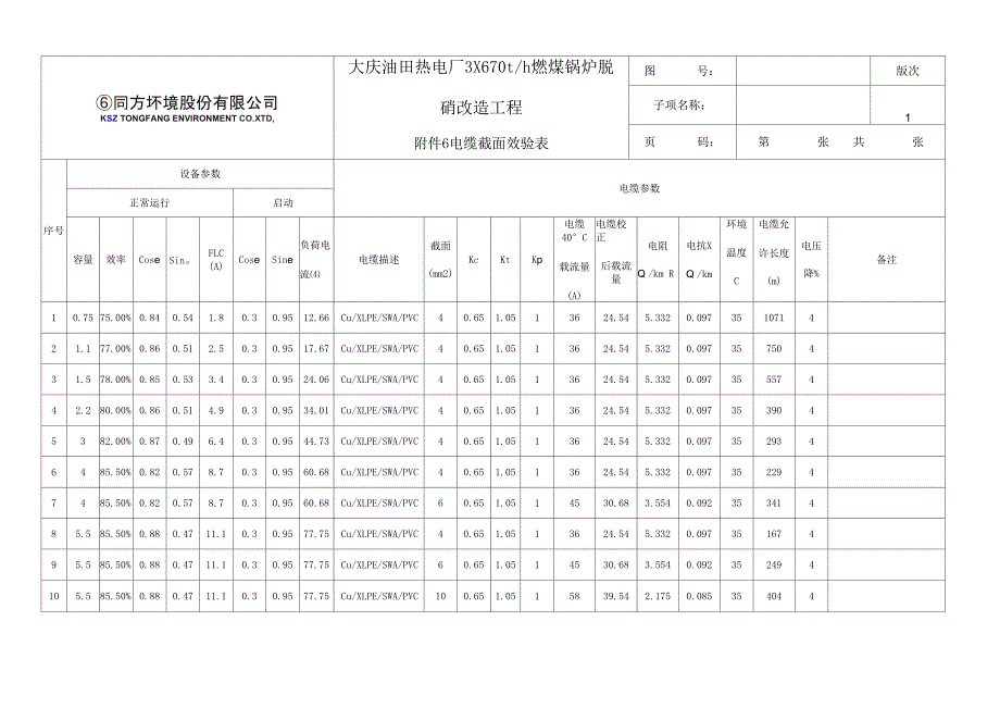 电机参数表_第1页