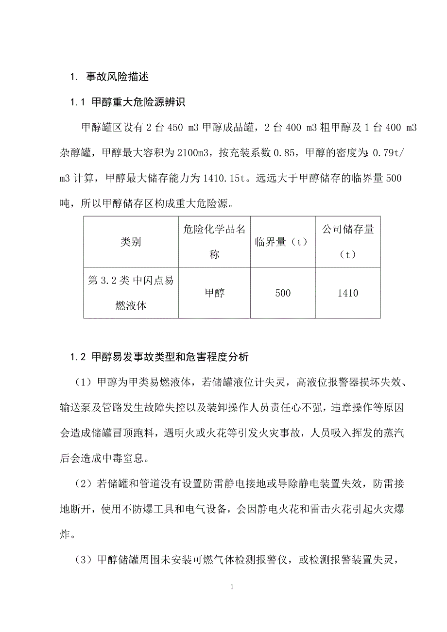 甲醇罐区重大危险源事故专项应急预案.doc_第4页