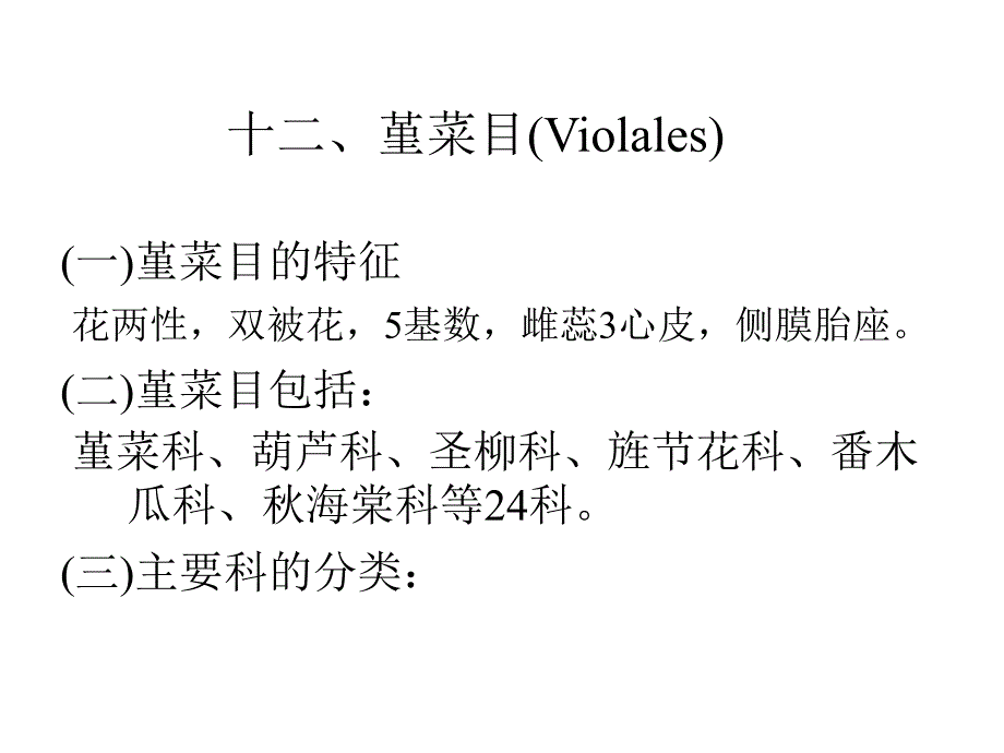 植物学教学课件：堇菜目(Violales)_第4页