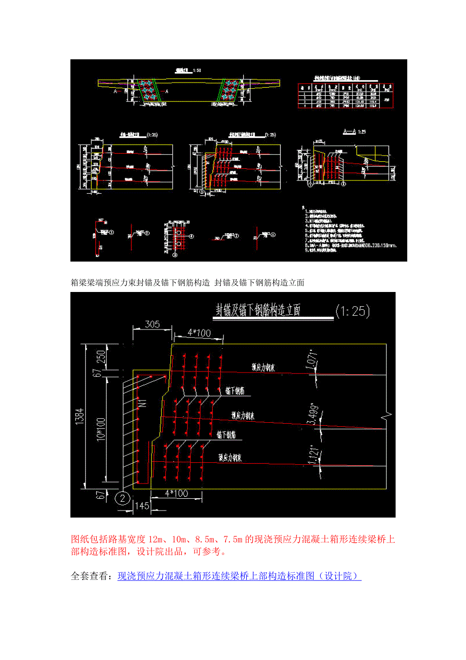 现浇预应力混凝土箱形连续梁桥上部构造标准图(设计院) 2_第3页