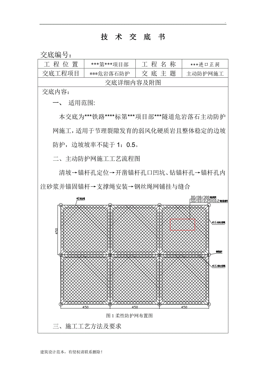 主动防护网技术交底.doc_第1页