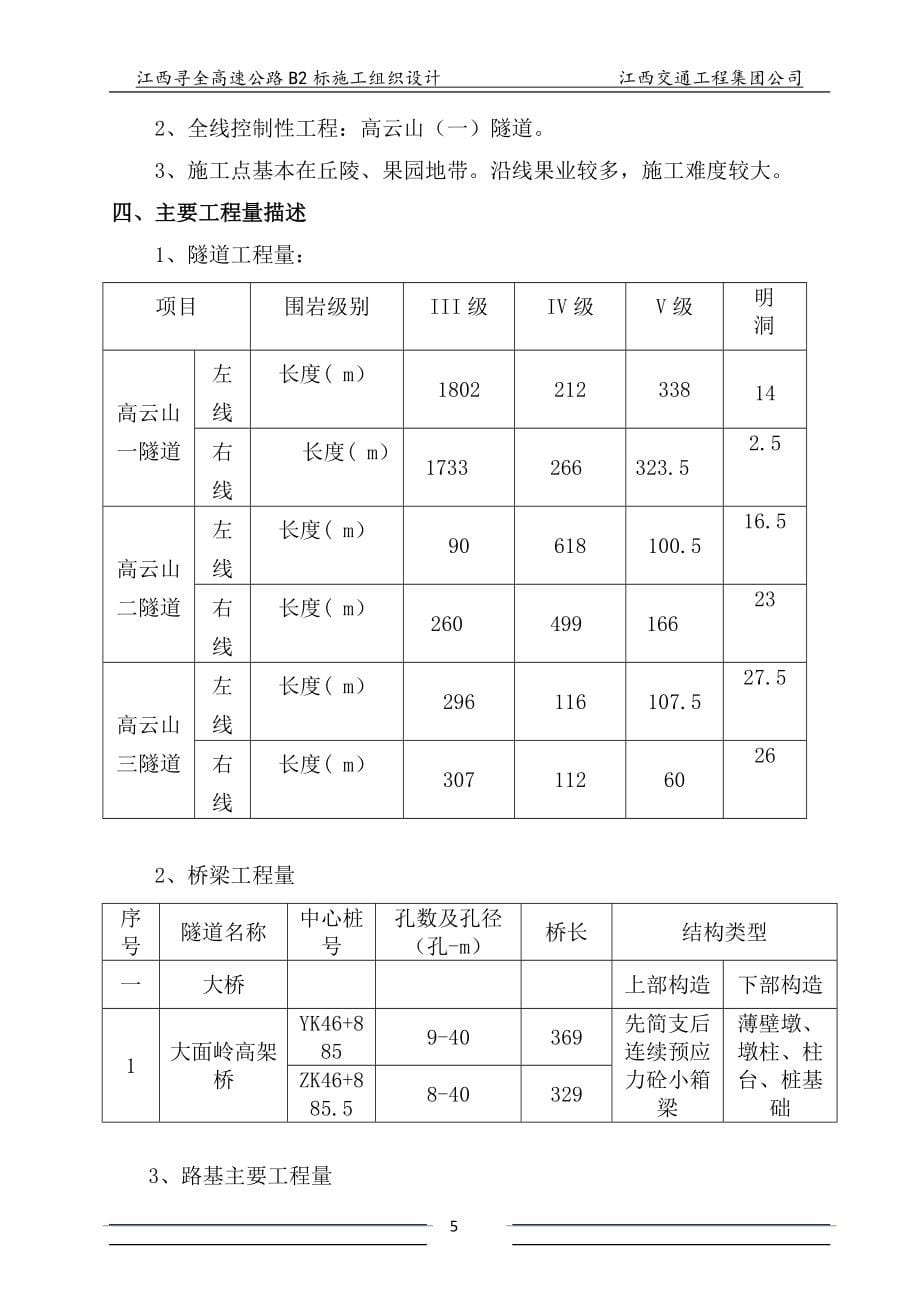 bj寻全高速公路B2标实施性施工组织设计修_第5页