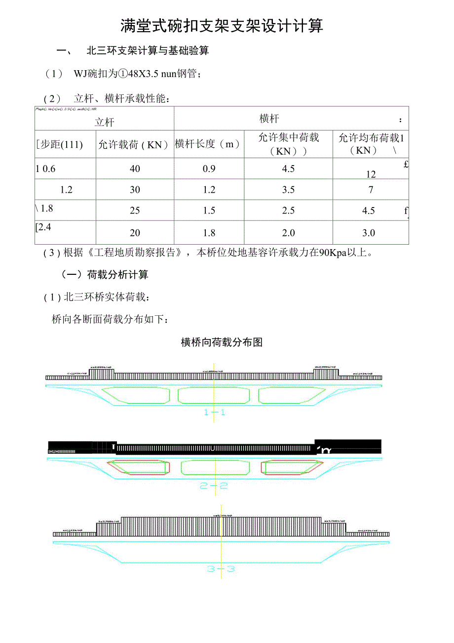满堂碗扣式支架计算书_第1页