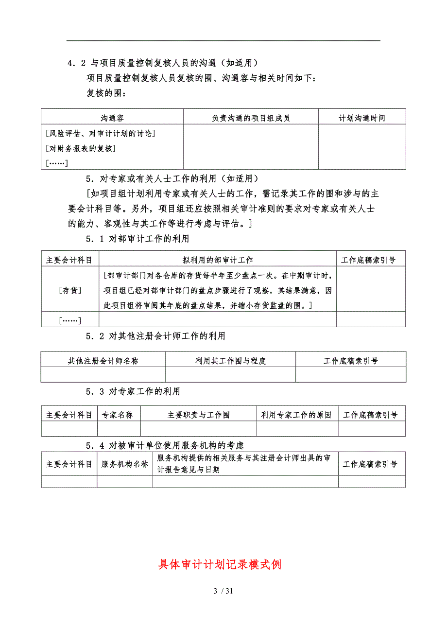 总体审计策略记录模式范例_第3页