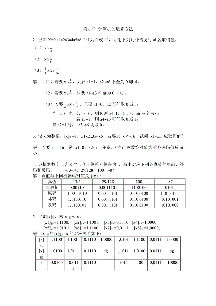 计算机组成原理作业6-10章答案.doc_第1页