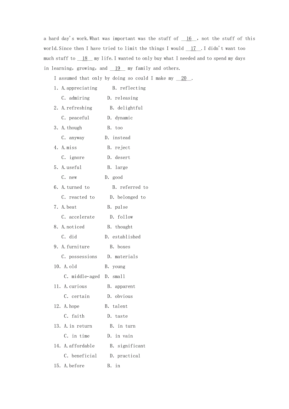 2019高考英语词汇考查+题型练Unit2Workingtheland含解析新人新版必修4_第4页