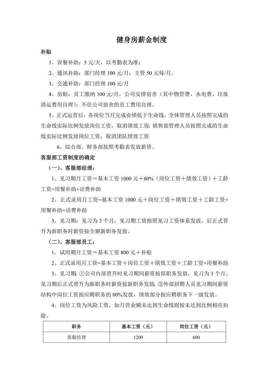 健身俱乐部健身房薪金制度_第1页