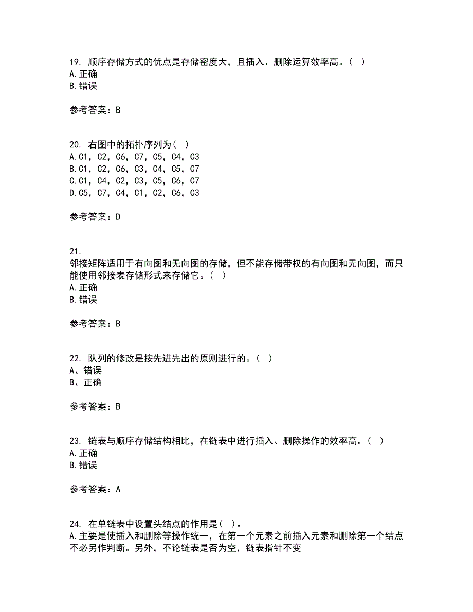 西北工业大学21春《数据结构》离线作业2参考答案72_第5页