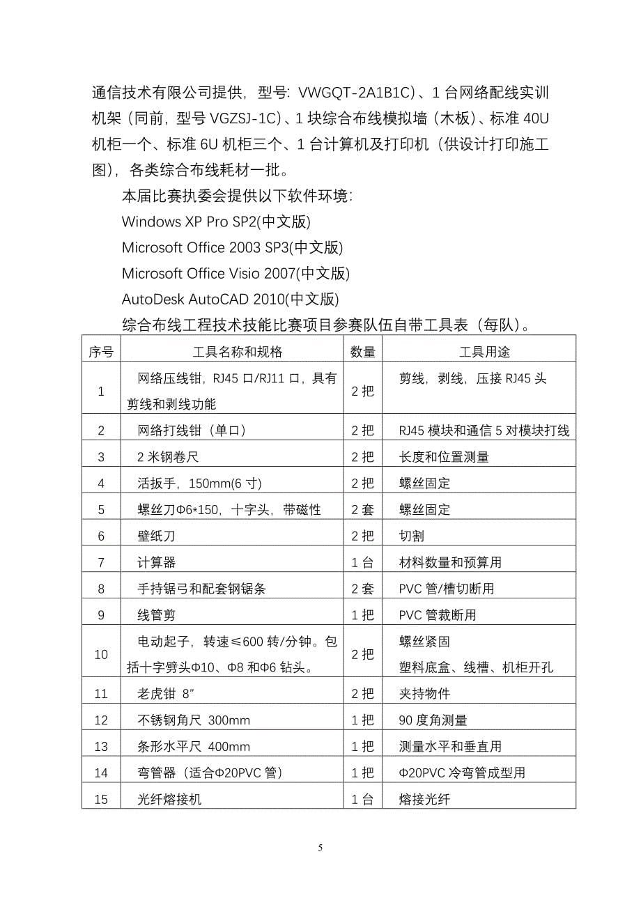 计算机应用技术技能比赛实施方案_2011年3月.doc_第5页