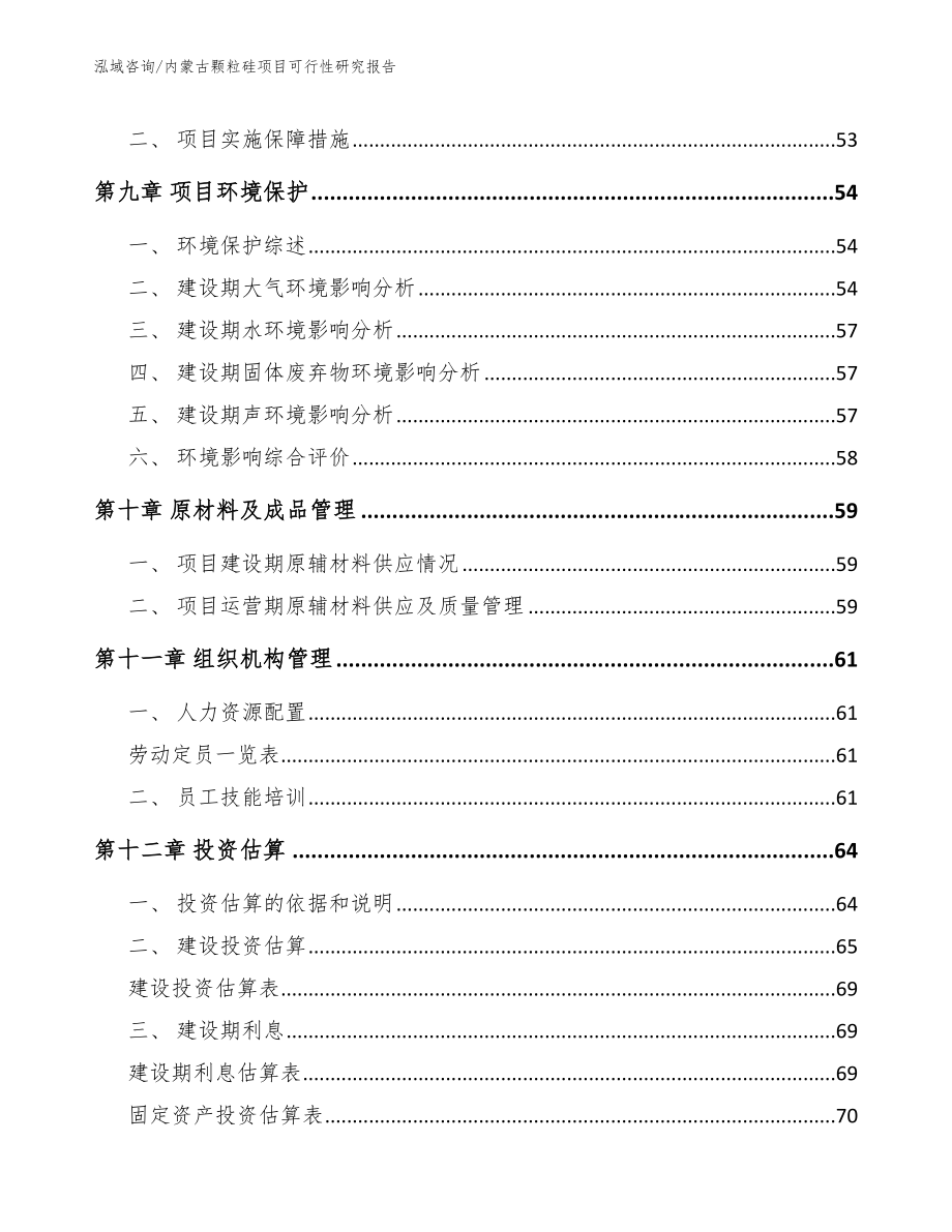 内蒙古颗粒硅项目可行性研究报告【范文】_第3页