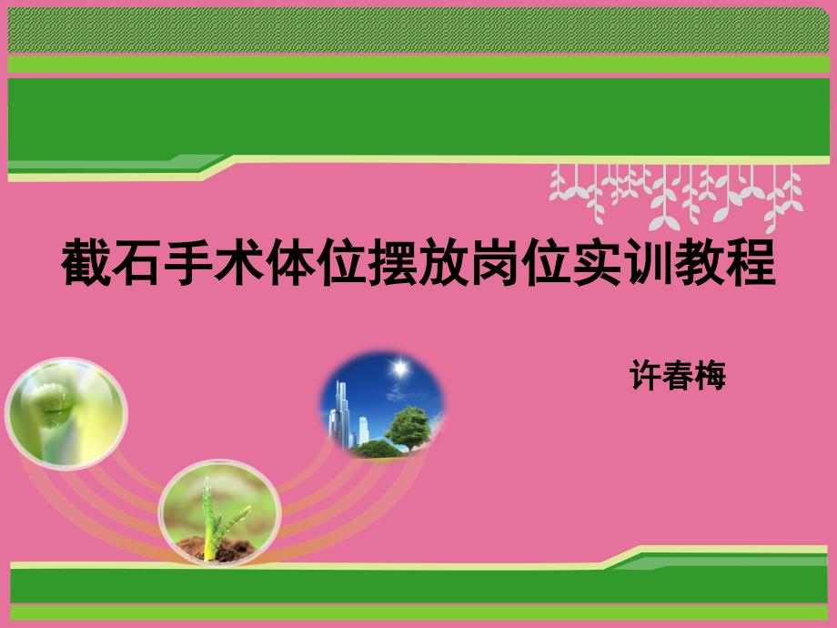 截石位手术摆放护理岗位实训教ppt课件_第1页