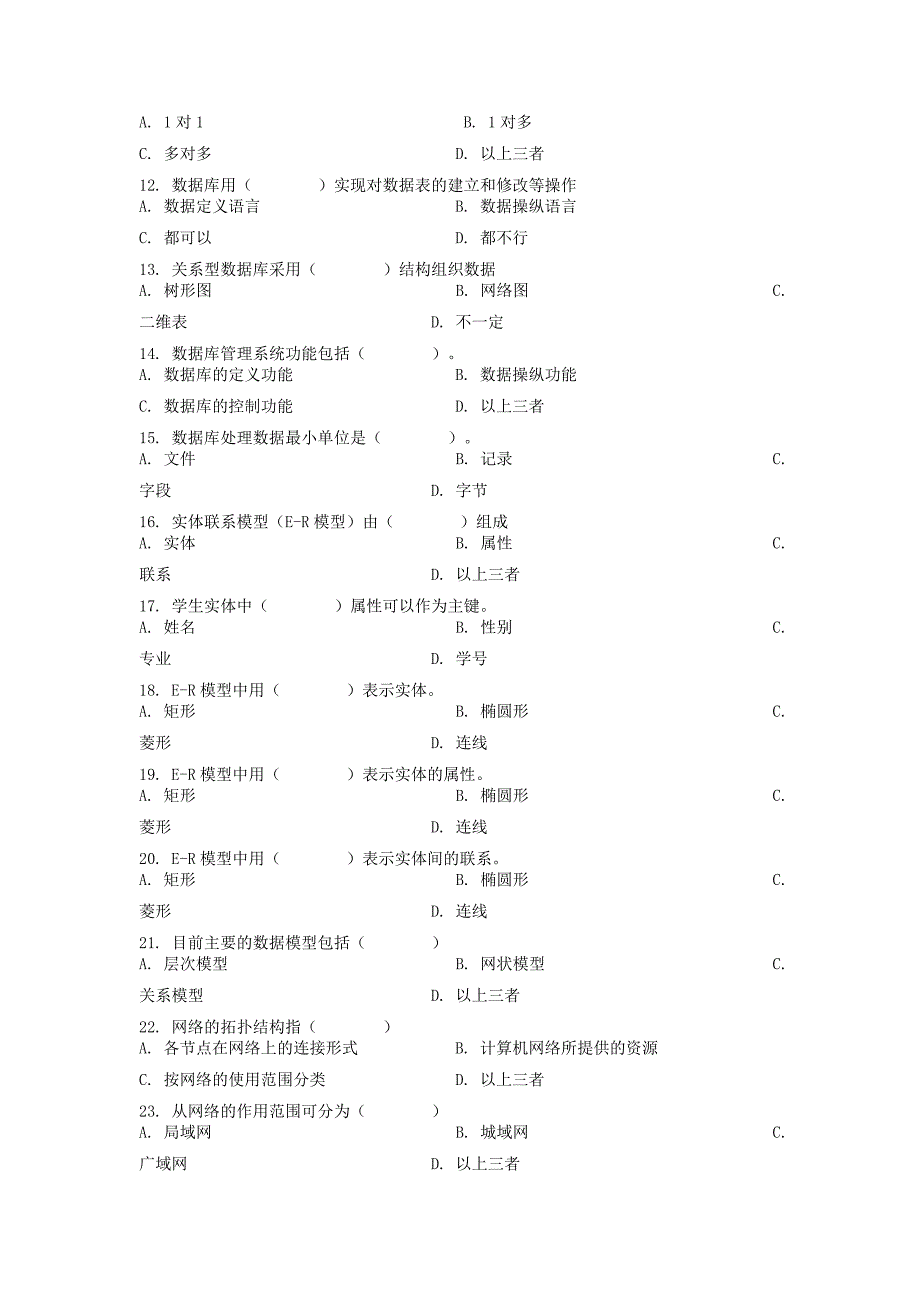 管理信息系统复习大纲_第2页