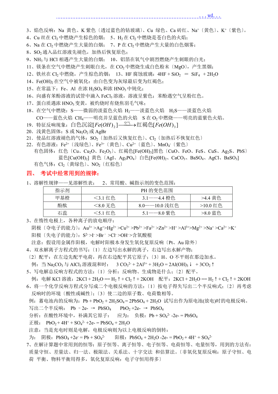 2011年高考化学重要知识点详细总结_第2页