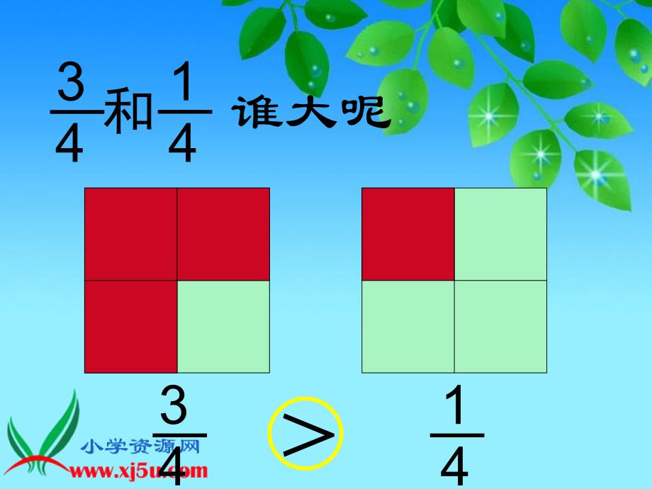 北师大版数学三年级下册《比大小》PPT课件_第2页