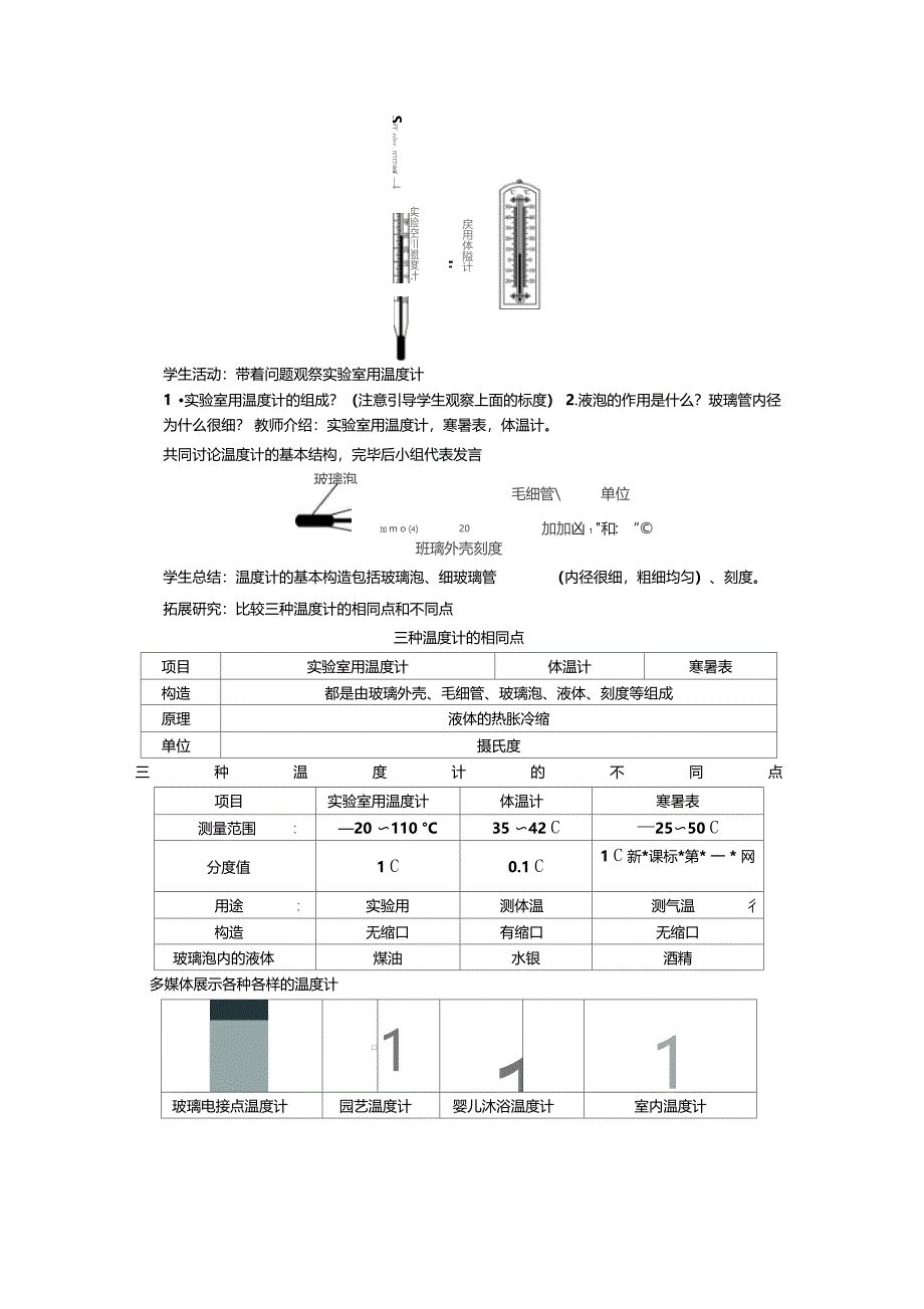 物态变化第1节温度教学设计_第2页