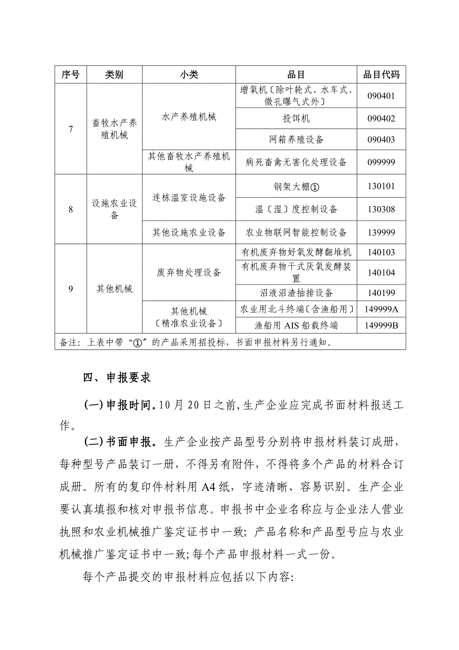 《- 年浙江省支持推广的农业机械产品目录》申报要_第4页