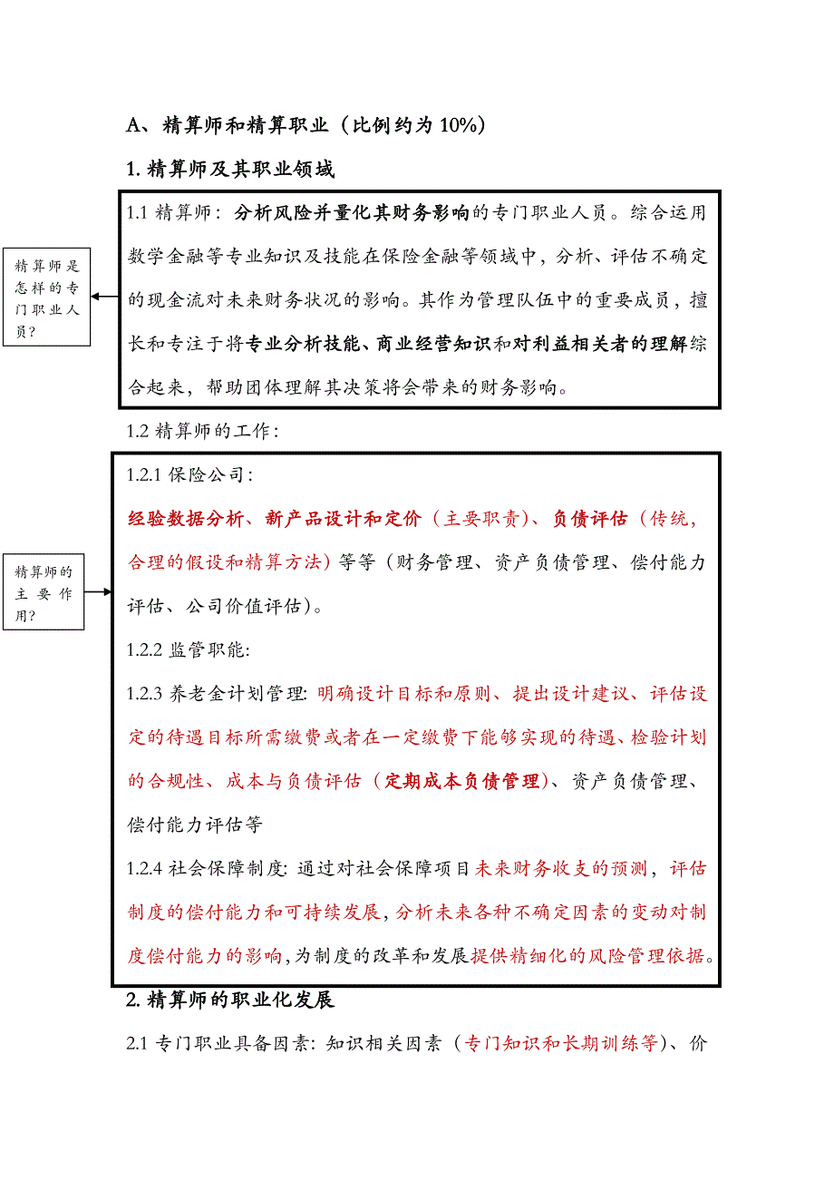 精算管理2011最新版本全笔记_第1页