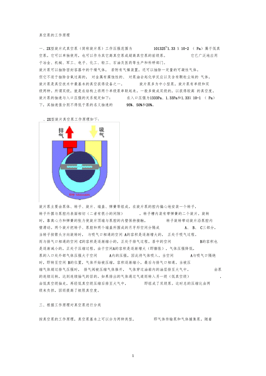 真空泵的工作原理_第1页