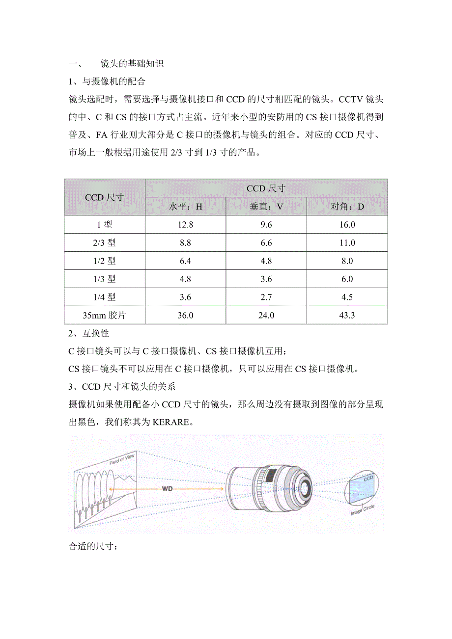 嘉铭视觉检测系统如何选择合适的镜头.doc_第1页